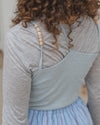 BASERANGE Classic Bamboo Fiber Bamboo Cotton Long Sleeve T-Shirt Series Collection Round Neck Bottoming Shirt France BAS-TOLS-BA-SU25-GREY MELANGE (TOLS-BL-000)